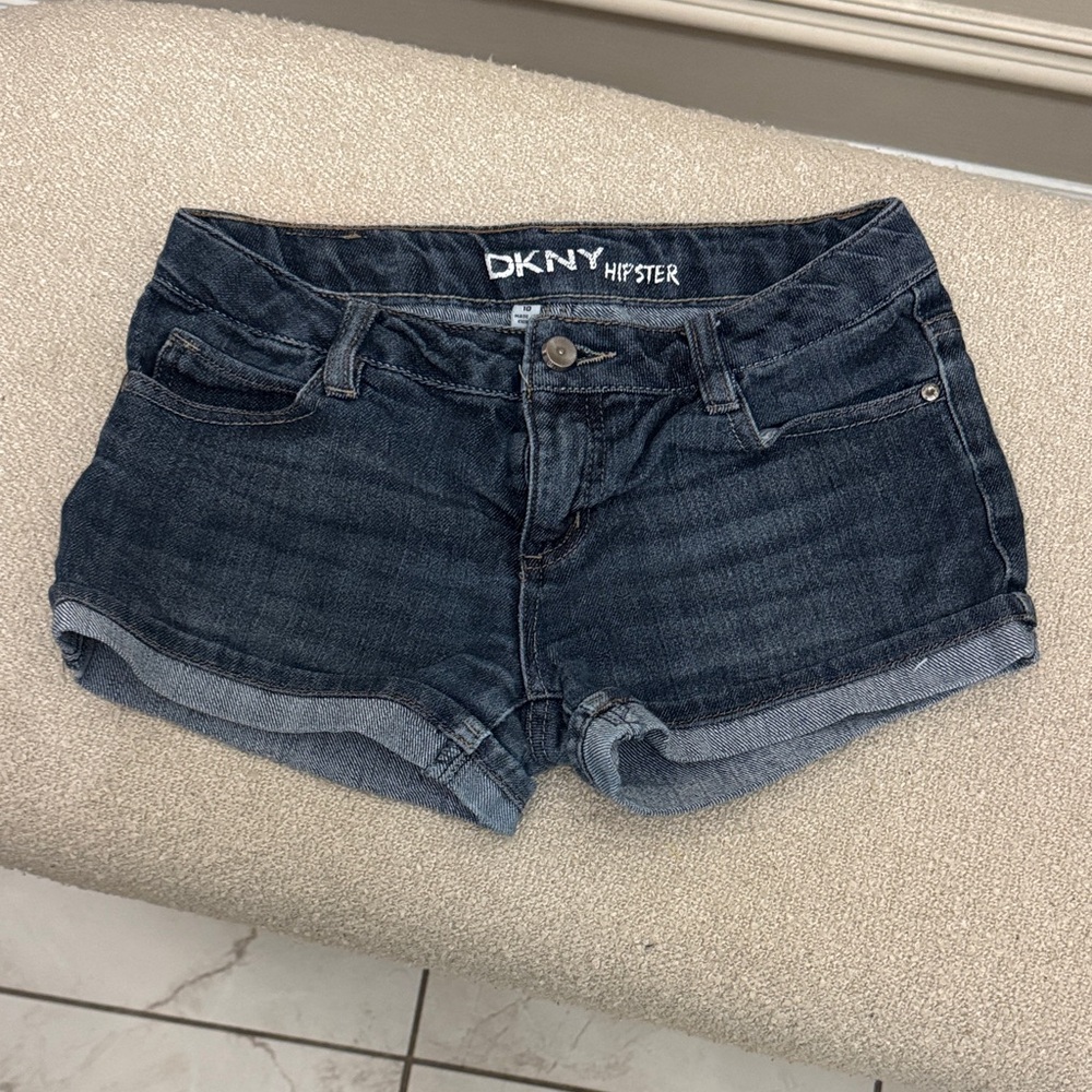 DKNY Deep Indigo Jean Shorts